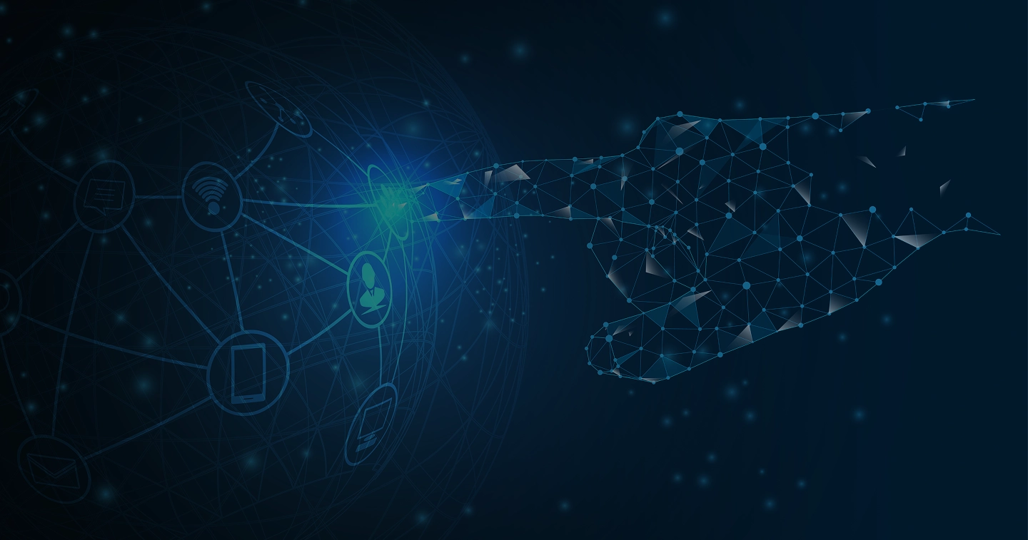 Grafica di sfondo della pagina contatti di QuantgenX AI